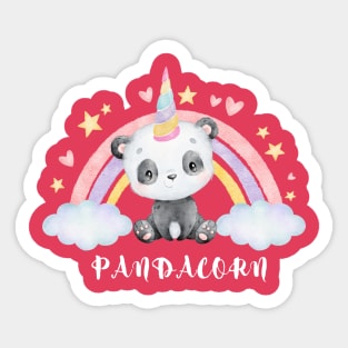 PANDACORN Sticker